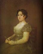 Francisco Jose de Goya Woman with a Fan oil painting reproduction